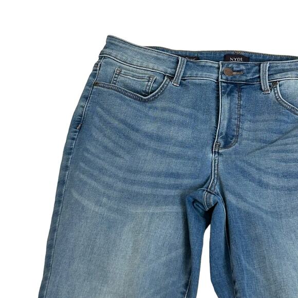 NYDJ Marilyn Straight Mid Rise Jeans in Maele Size 14P - Picture 4 of 13